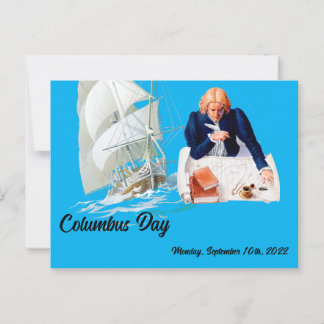 Columbus day vykort