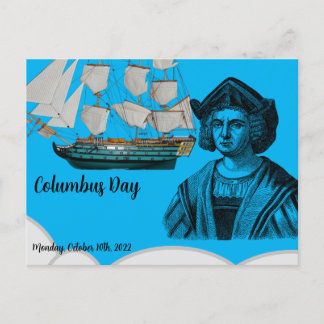 Columbus day vykort