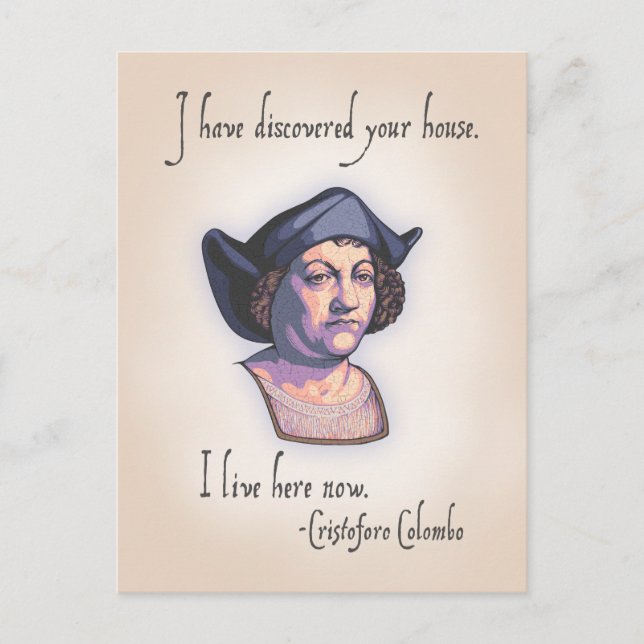 Columbus Ditt hus Vykort (Framsida)