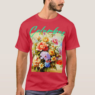 Columbus Flower T Shirt