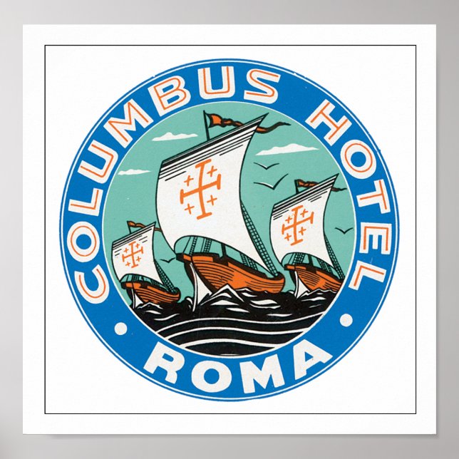 Columbus Hotel Roma Poster (Framsidan)
