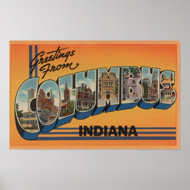 Columbus, Indiana - Stora Brev Scenes Poster (Framsidan)