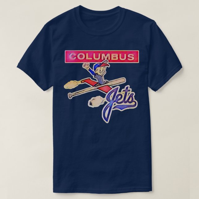Columbus Jet Baseball T Shirt (Design framsida)