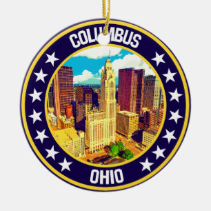 Columbus Julgransprydnad Keramik
