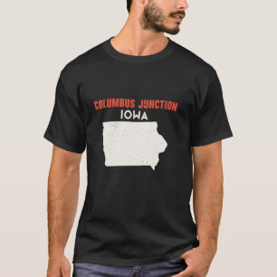 Columbus Junction Iowa USA State America Travel Io T Shirt