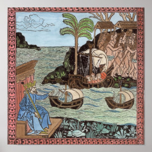 Columbus landning poster