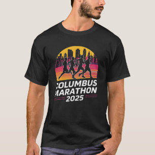 Columbus Marathon 2025 silhouette T Shirt