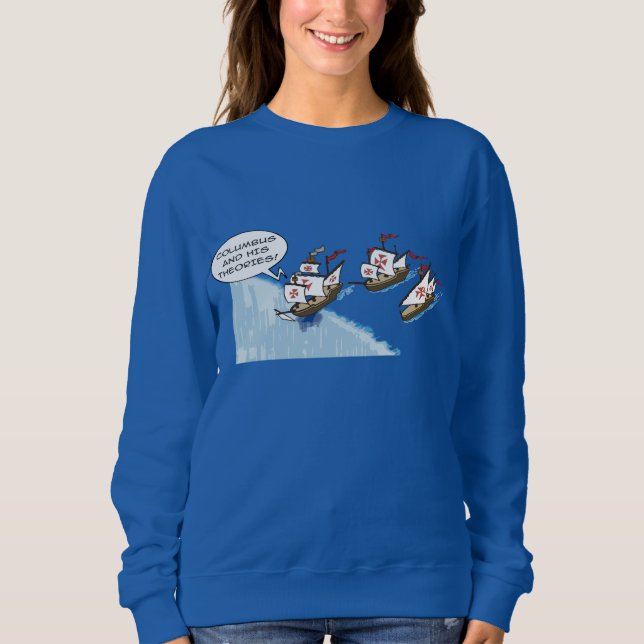 Columbus och hans teorier t shirt (Framsida)