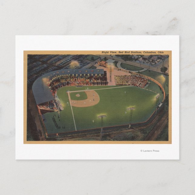 Columbus, OH - Aerial of Red Bird Baseball Vykort (Framsida)