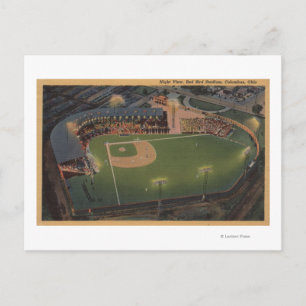 Columbus, OH - Aerial of Red Bird Baseball Vykort