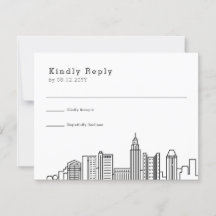 Columbus Ohio Bröllop | Stylized City Skyline OSA