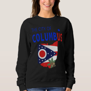 Columbus Ohio City Italienska Pridet T Shirt