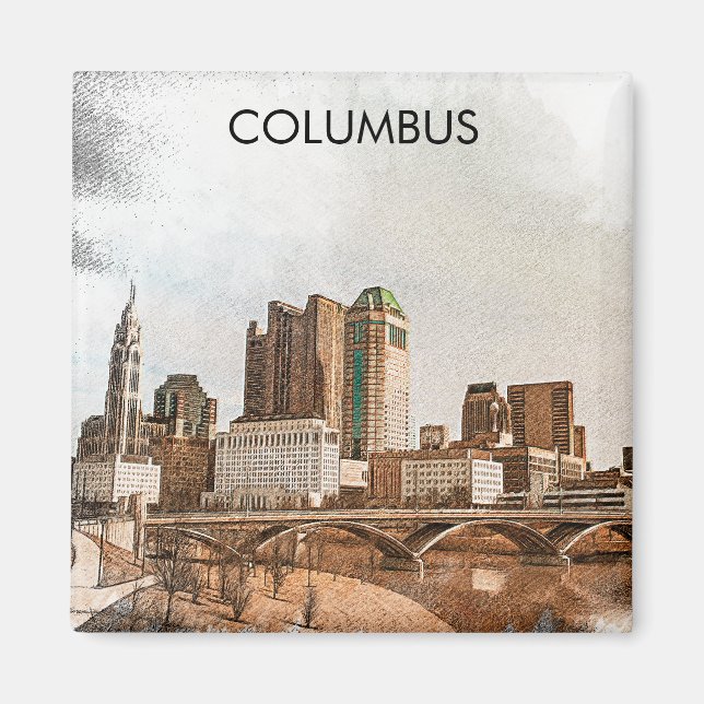 Columbus Ohio City Magnet (Framsidan)