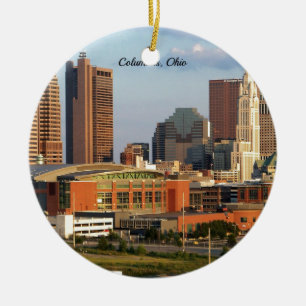 Columbus, Ohio cityscape Julgransprydnad Keramik