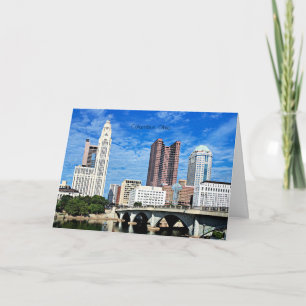Columbus, Ohio cityscape Kort
