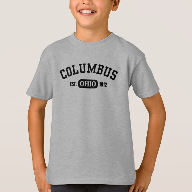Columbus Ohio est.1812 T Shirt (Framsida)