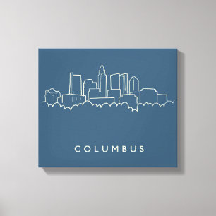Columbus Ohio horisont Canvastryck