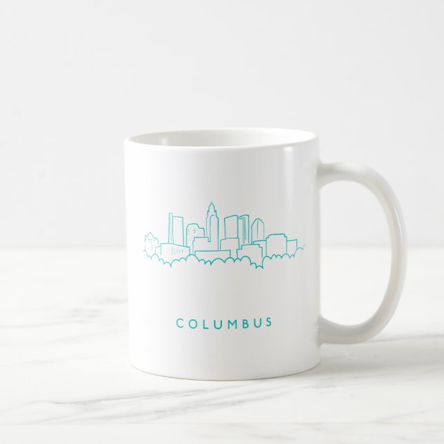 Columbus Ohio horisont Kaffemugg (Höger)