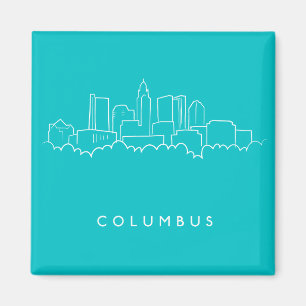 Columbus Ohio horisont Magnet
