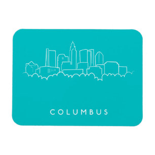 Columbus Ohio horisont Magnet