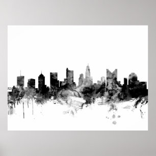 Columbus Ohio horisont Poster