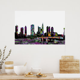 Columbus, Ohio i graffiti Poster