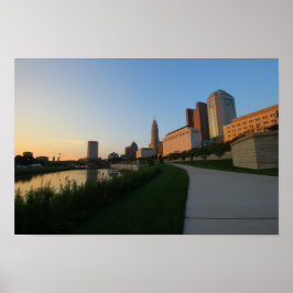 Columbus, Ohio i Sunset Poster