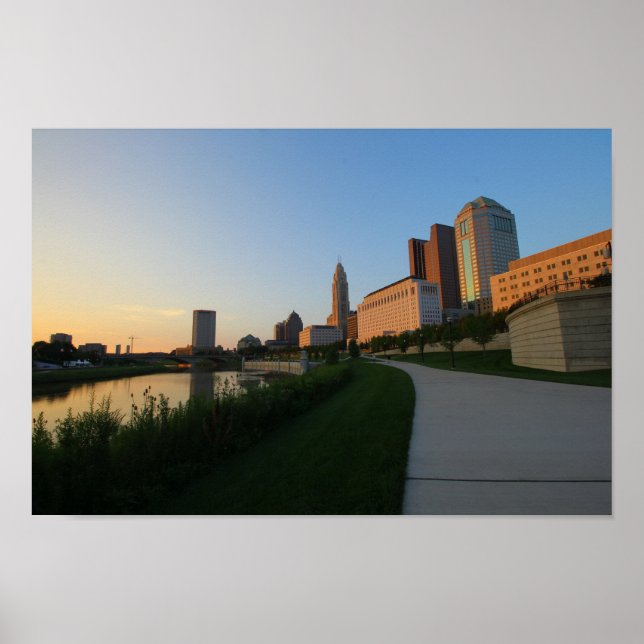 Columbus, Ohio i Sunset Poster (Framsidan)