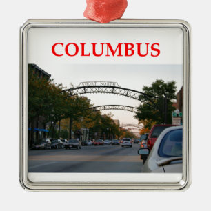 Columbus Ohio Julgransprydnad Metall