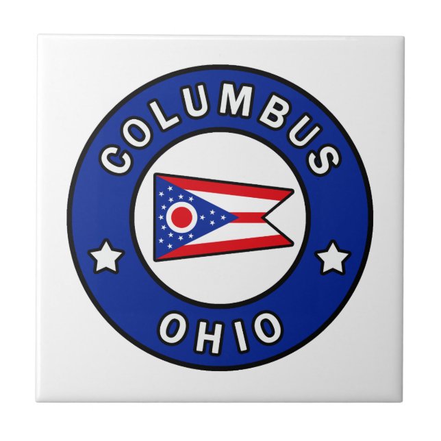 Columbus Ohio Kakelplatta (Framsidan)