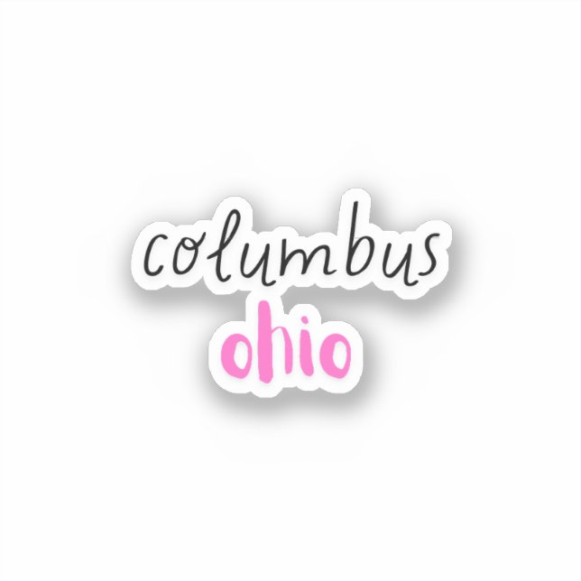 Columbus Ohio Klistermärken (Framsida)