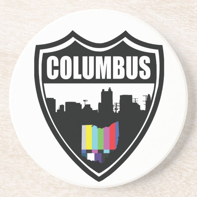 Columbus Ohio kustfartyg Underlägg Sandsten (Framsidan)