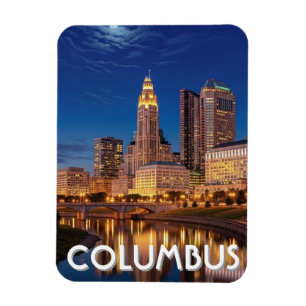 Columbus Ohio Siluett Resa Magnet