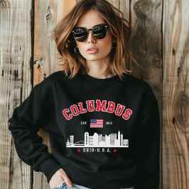 Columbus Ohio Skyline Graphic T Shirt