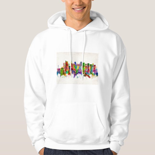 Columbus Ohio skyline Hoodie (Framsida)