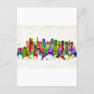 Columbus Ohio skyline Inbjudan Vykort