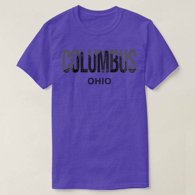 Columbus Ohio Skyline Pride I T Shirt (Design framsida)