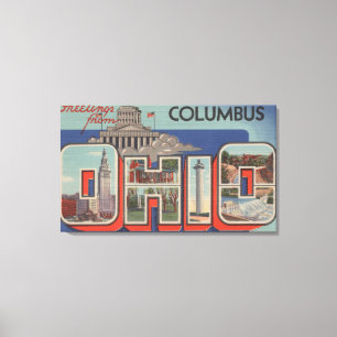 Columbus Ohio - stora brevplatser Canvastryck