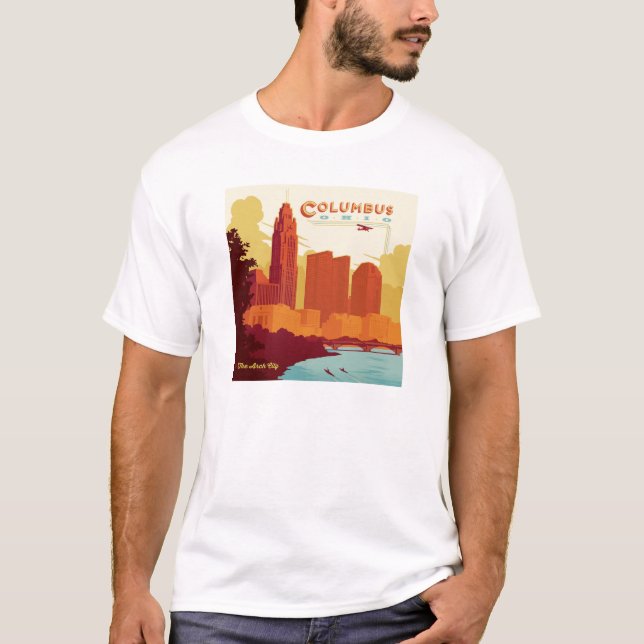 Columbus Ohio | The Arch City T Shirt (Framsida)