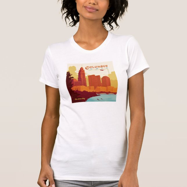 Columbus Ohio | The Arch City T Shirt (Framsida)