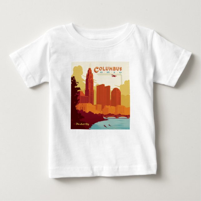 Columbus Ohio | The Arch City T Shirt (Framsida)