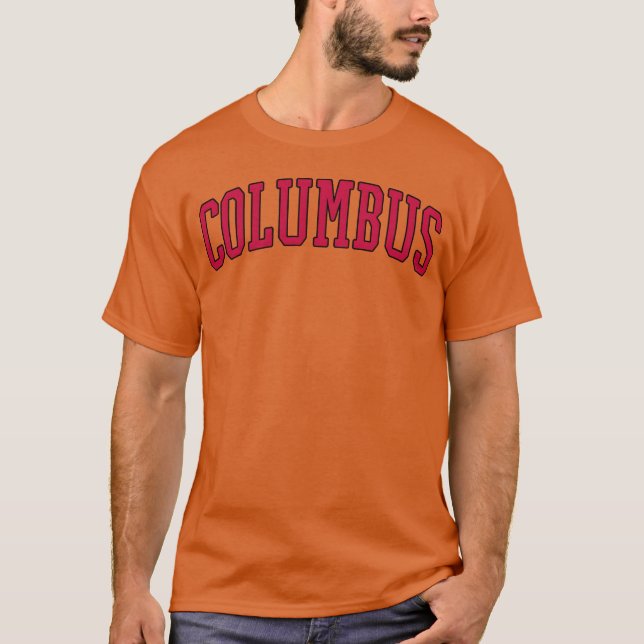 Columbus Ohio USA T Shirt (Framsida)