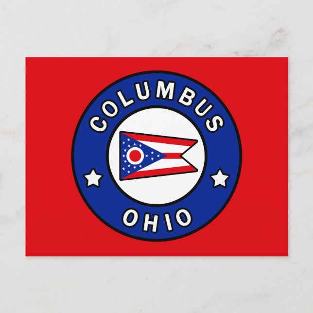 Columbus Ohio Vykort (Framsida)