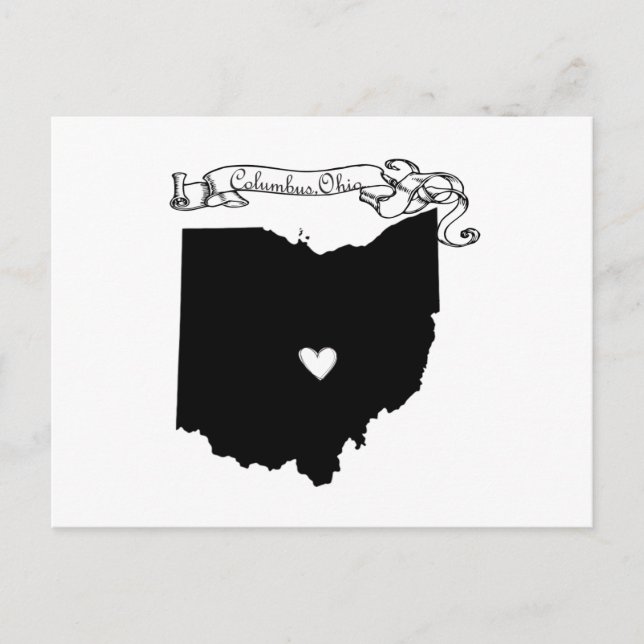 Columbus Ohio Vykort (Framsida)
