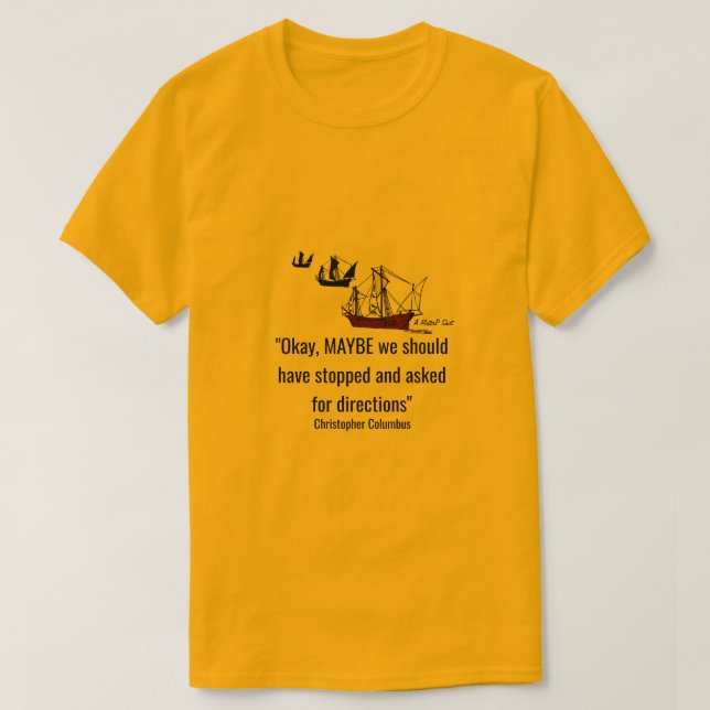 Columbus resedag 62 - En ministerP Shirt Tee (Design framsida)