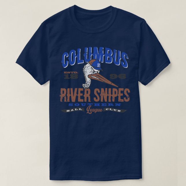 Columbus River Snipes Baseball T Shirt (Design framsida)