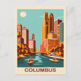 Columbus, Sciotofloden, Ohio, Resa Vykort