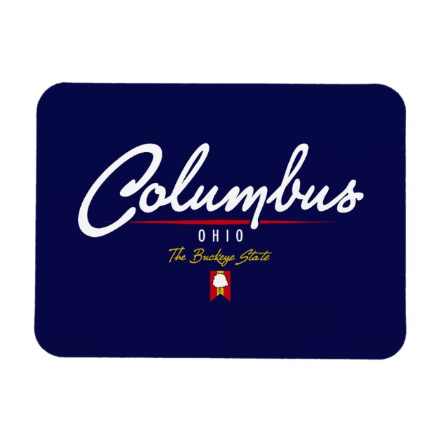 Columbus Script Magnet (Horisontell)