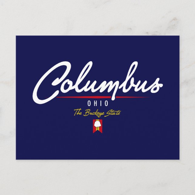 Columbus Script Vykort (Framsida)