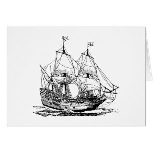 Columbus Ship Maritime Hälsningskort